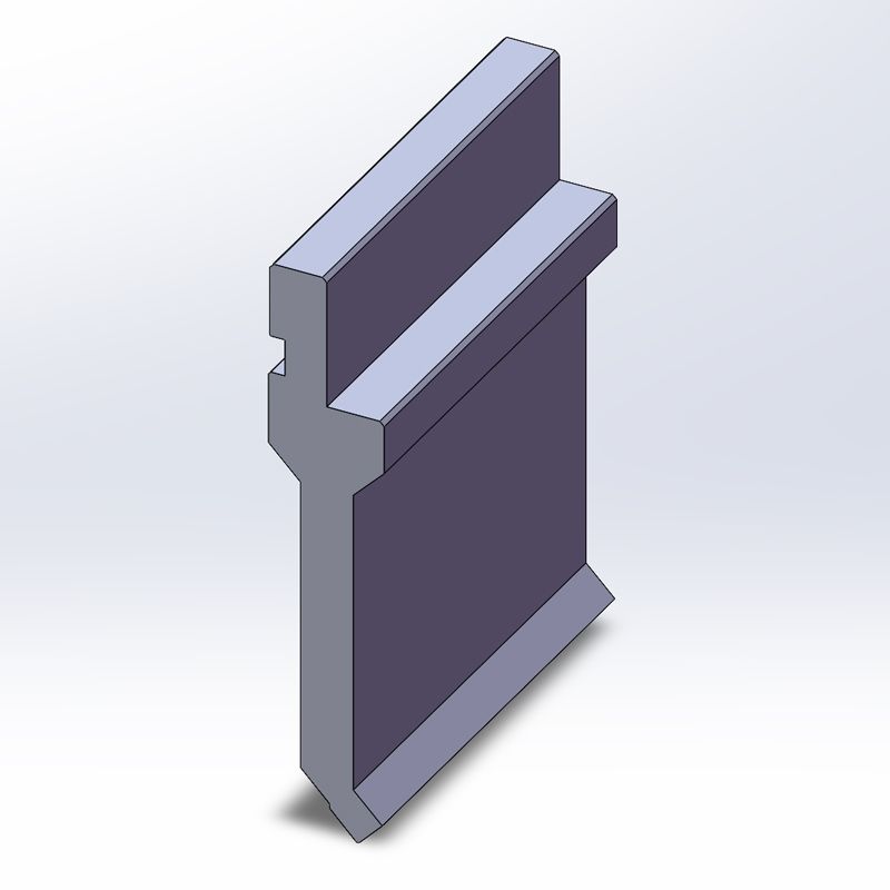 KP9013 90° H100mm straight Press brake punch Max.50t/m
