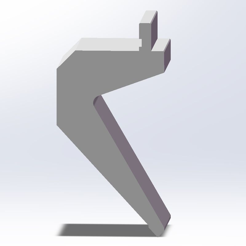 KP9053 90° H200mm gooseneck Press brake punch Max. 70t/m