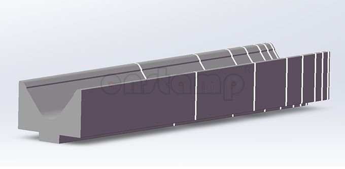 L835mm sectionalized In 8 pieces: 400mm+200mm+100mm+50mm+40mm+20mm+15mm+10mm