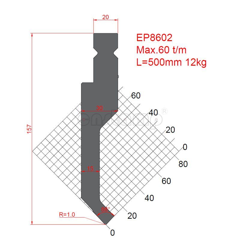 EP8602 Trumpf Style Press Brake Tooling-Punches/Upper Tools