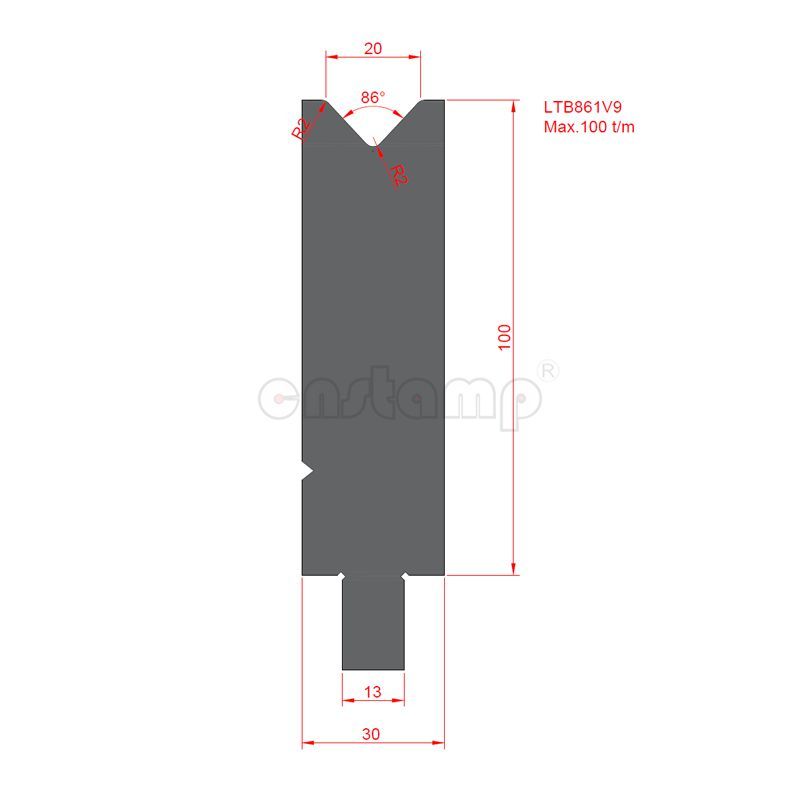 LTB861V09 Trumpf Style Press Brake Tooling-Dies/Lower Tools