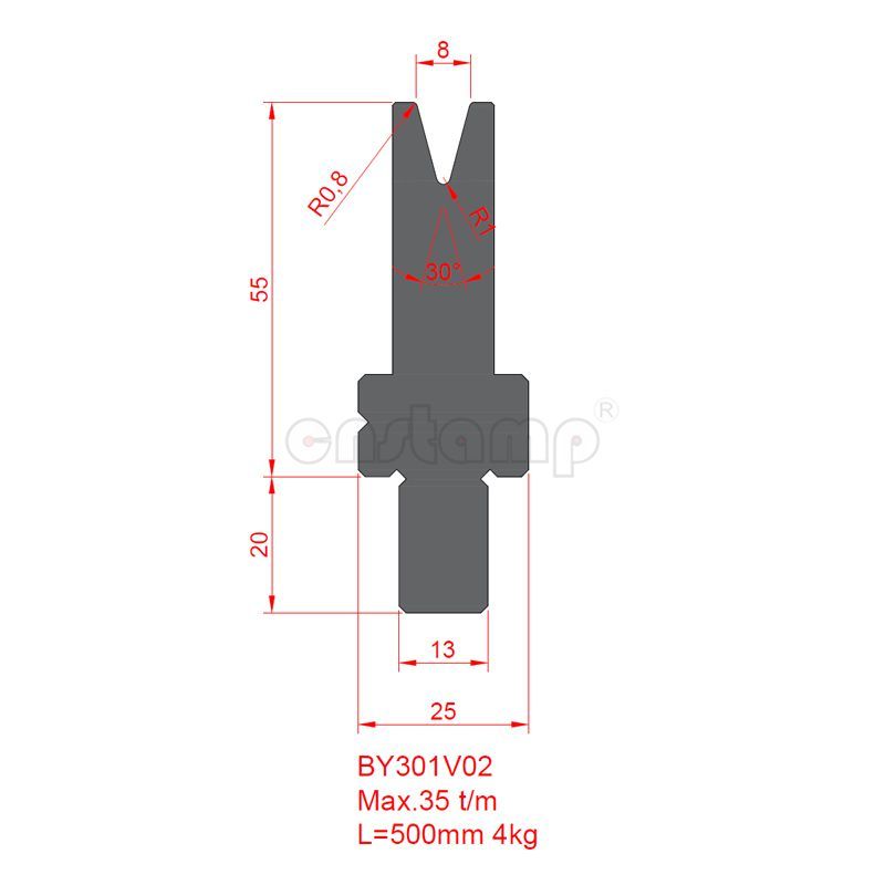 BY301V02 Bystronic Style Press Brake Tooling-Dies/Lower Tools