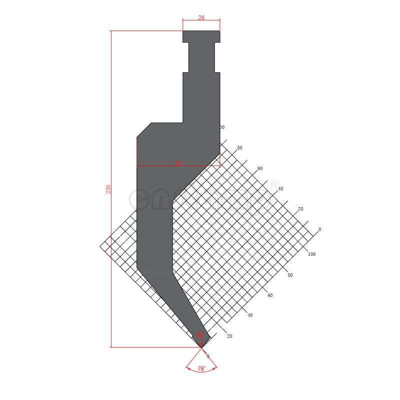 EHP78.220.03 EHT Style Press Brake Tooling-Punches/Upper Tools