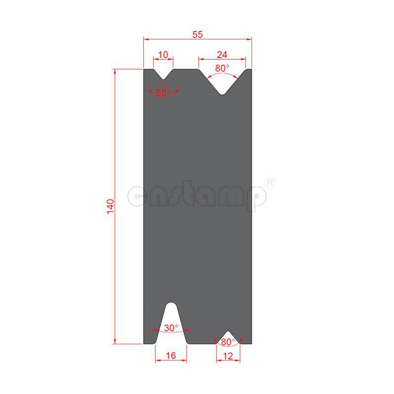 EHD80+30.Multi-V.01 EHT Style Press Brake Tooling-Dies/Lower Tools