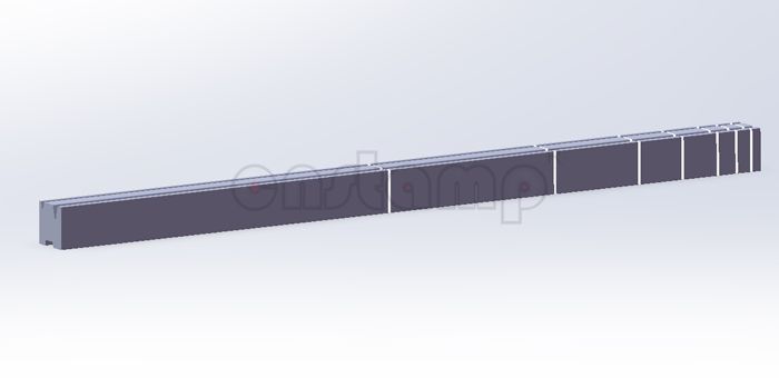 L835mm sectionalized:400mm,200mm,100mm,50mm,40mm,20mm,15mm,10mm