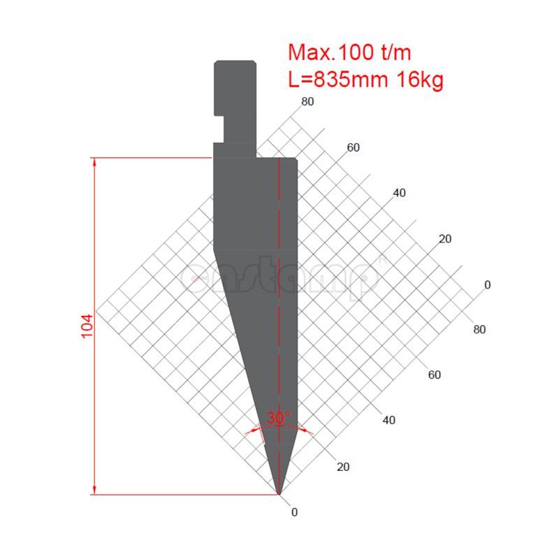 KP3005 Amada Style Press Brake Tooling-Punches/Upper Tools