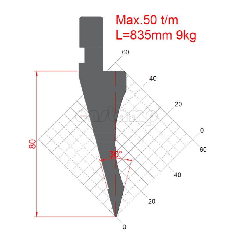 KP3017 Amada Style Press Brake Tooling-Punches/Upper Tools