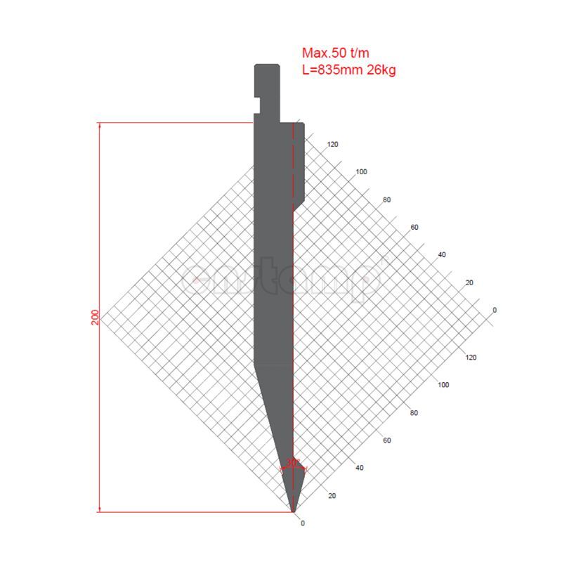 KP3021 Amada Style Press Brake Tooling-Punches/Upper Tools
