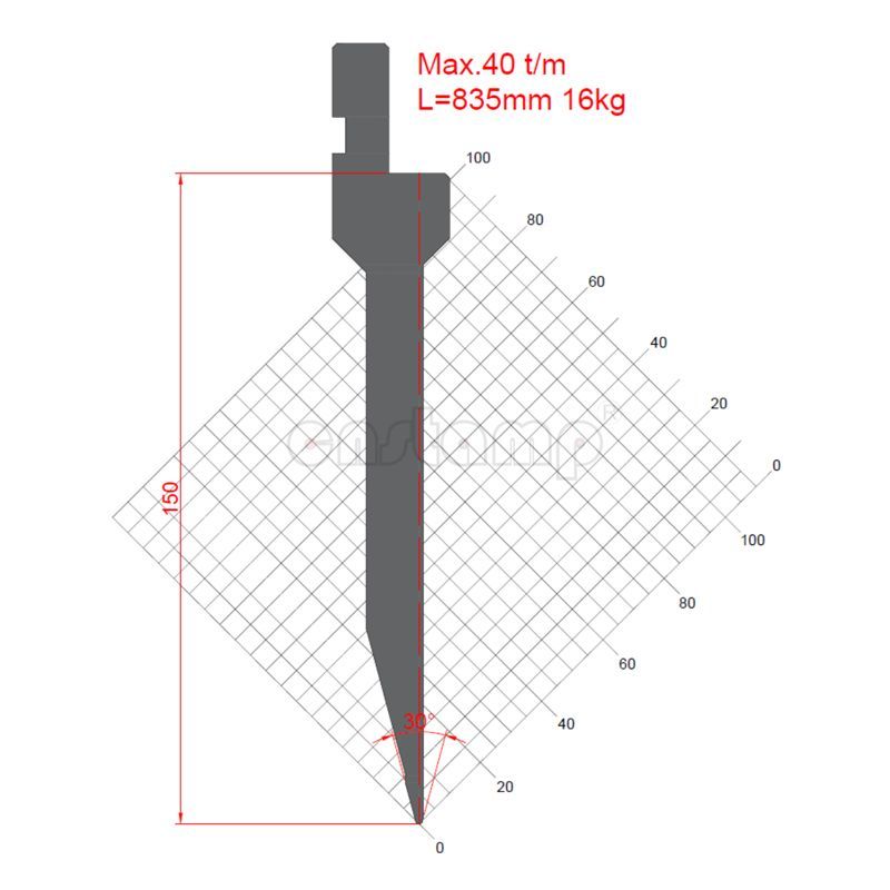 KP3025 Amada Style Press Brake Tooling-Punches/Upper Tools