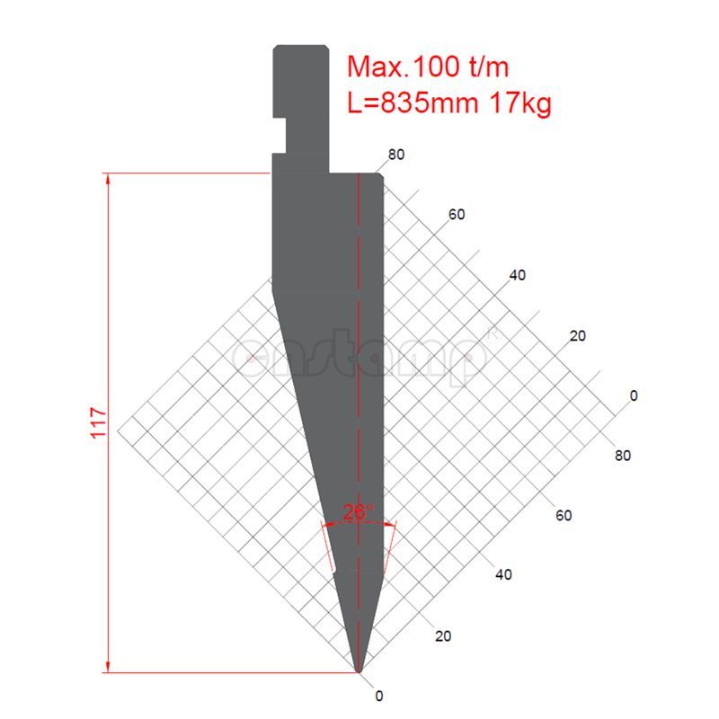 KP2613 Amada Style Press Brake Tooling-Punches/Upper Tools