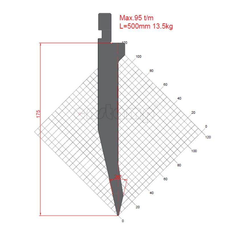 KP2618 Amada Style Press Brake Tooling-Punches/Upper Tools