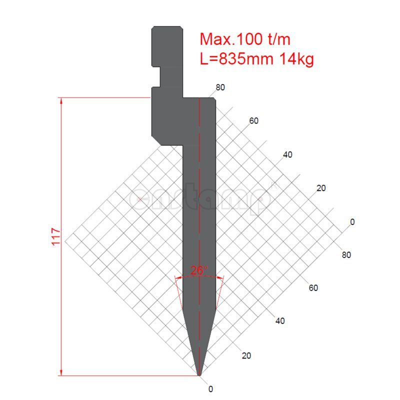 KP2623 Amada Style Press Brake Tooling-Punches/Upper Tools