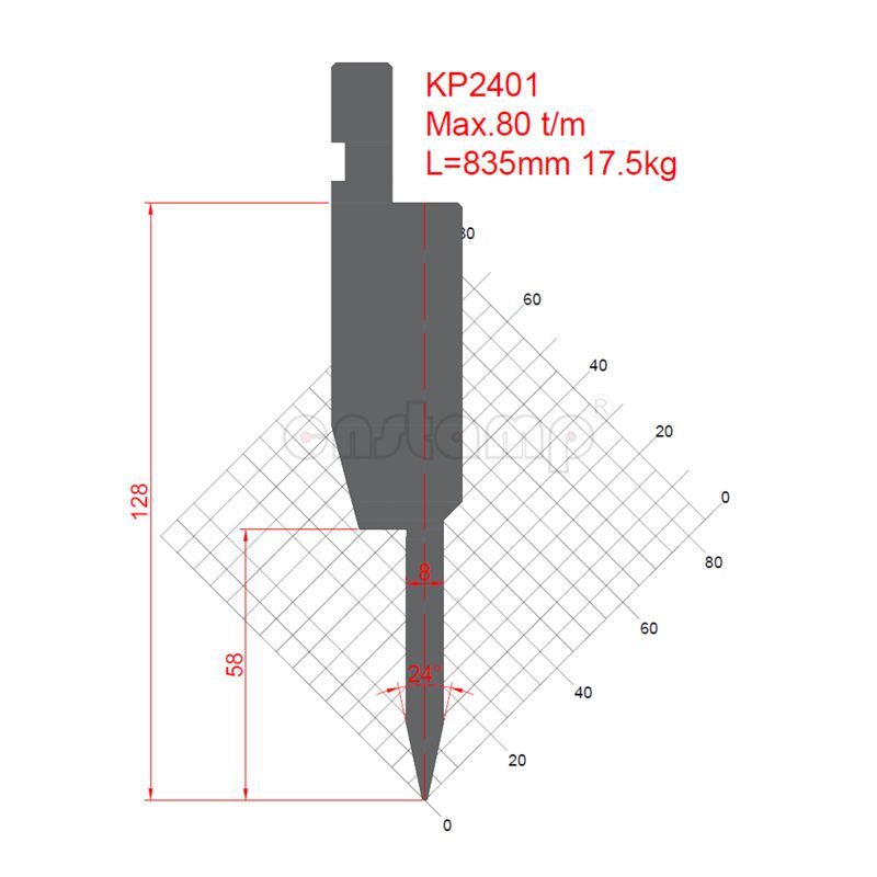 KP2401 Amada Style Press Brake Tooling-Punches/Upper Tools