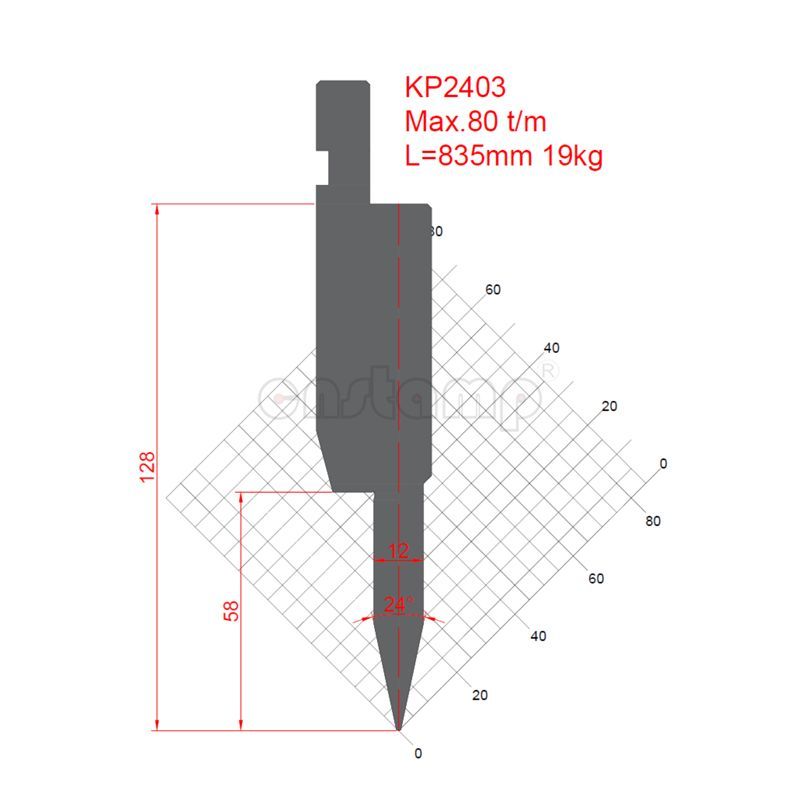KP2403 Amada Style Press Brake Tooling-Punches/Upper Tools