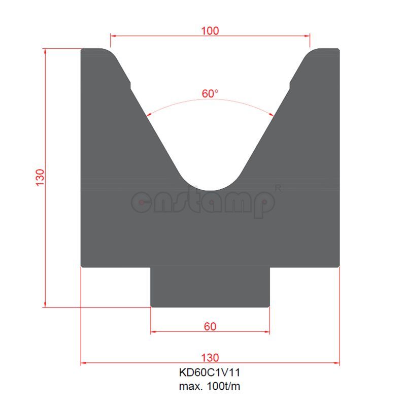 KD60C1V11 Amada Style Press Brake Tooling-1V-Dies/Lower Tools