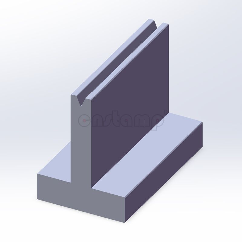 45 degree H80mm Amada Style Press Brake Tooling-T-Dies/Lower Tools