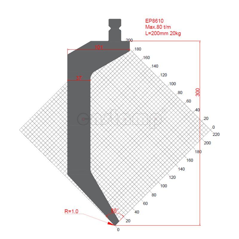 EP8610 Trumpf Style Press Brake Tooling-Punches/Upper Tools