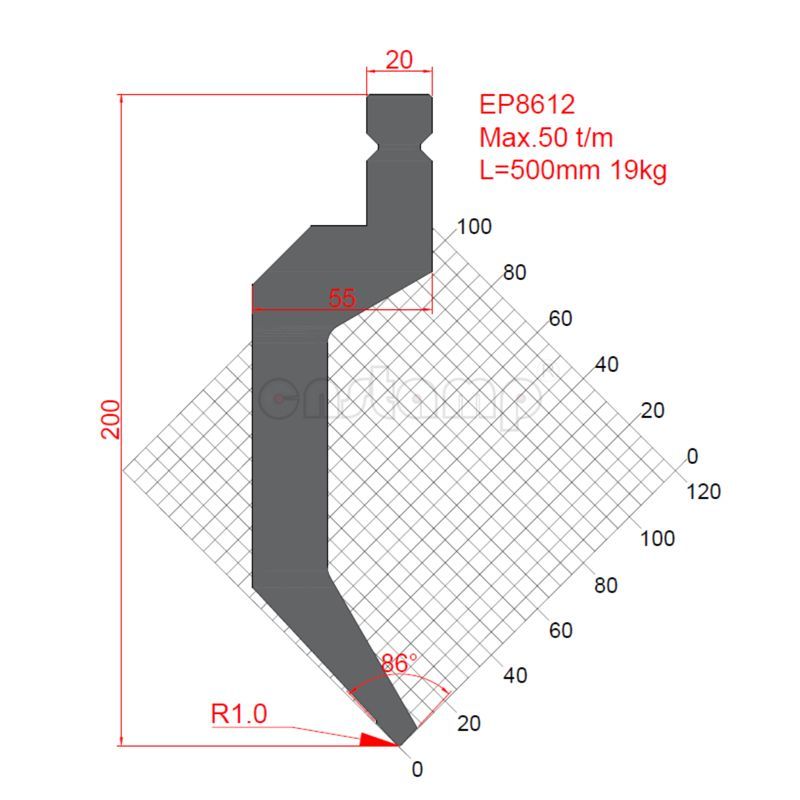 EP8612 Trumpf Style Press Brake Tooling-Punches/Upper Tools