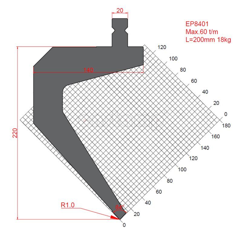 EP8401 Trumpf Style Press Brake Tooling-Punches/Upper Tools