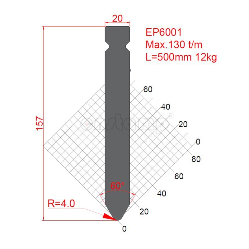 EP6001 Trumpf Style Press Brake Tooling-Punches/Upper Tools
