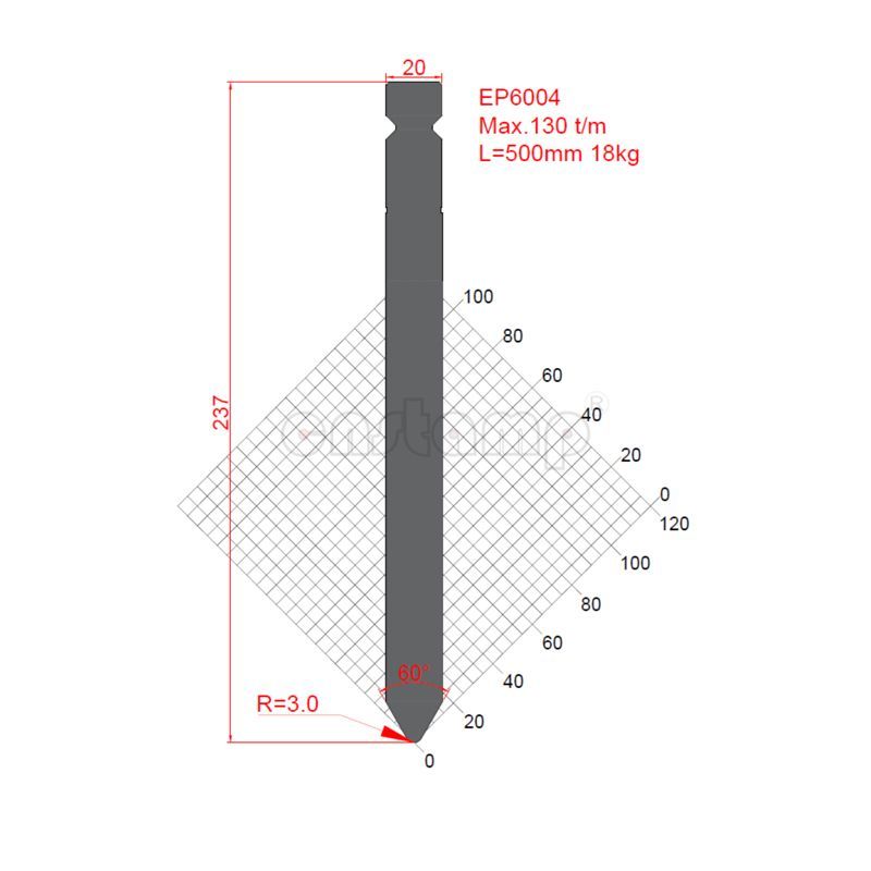 EP6004 Trumpf Style Press Brake Tooling-Punches/Upper Tools