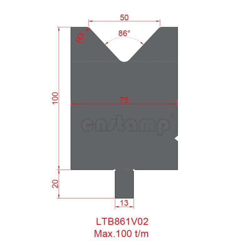 LTB861V02 Trumpf Style Press Brake Tooling-Dies/Lower Tools