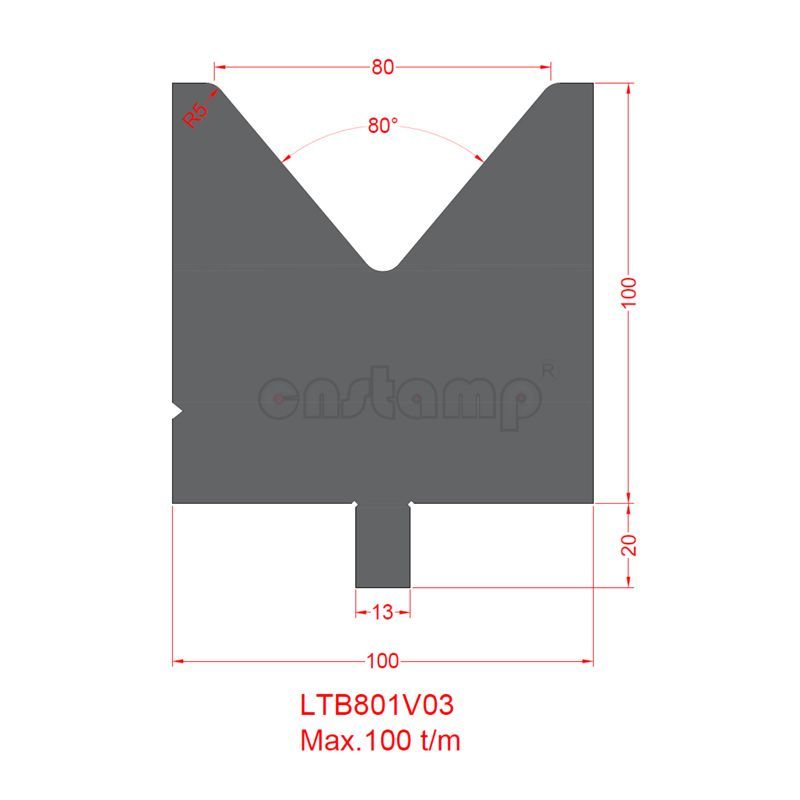 LTB801V03 Trumpf Style Press Brake Tooling-Dies/Lower Tools