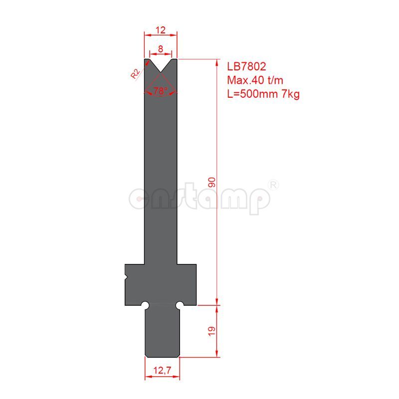 LB7802 Lvd Style Press Brake Tooling-Dies/Lower Tools