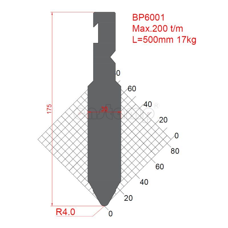 BP6001 Bystronic Style Press Brake Tooling-Punches/Upper Tools