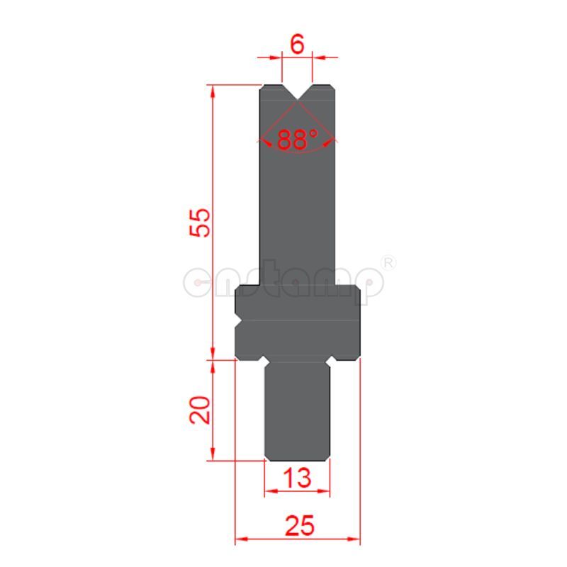 BY881V01 Bystronic Style Press Brake Tooling-Dies/Lower Tools