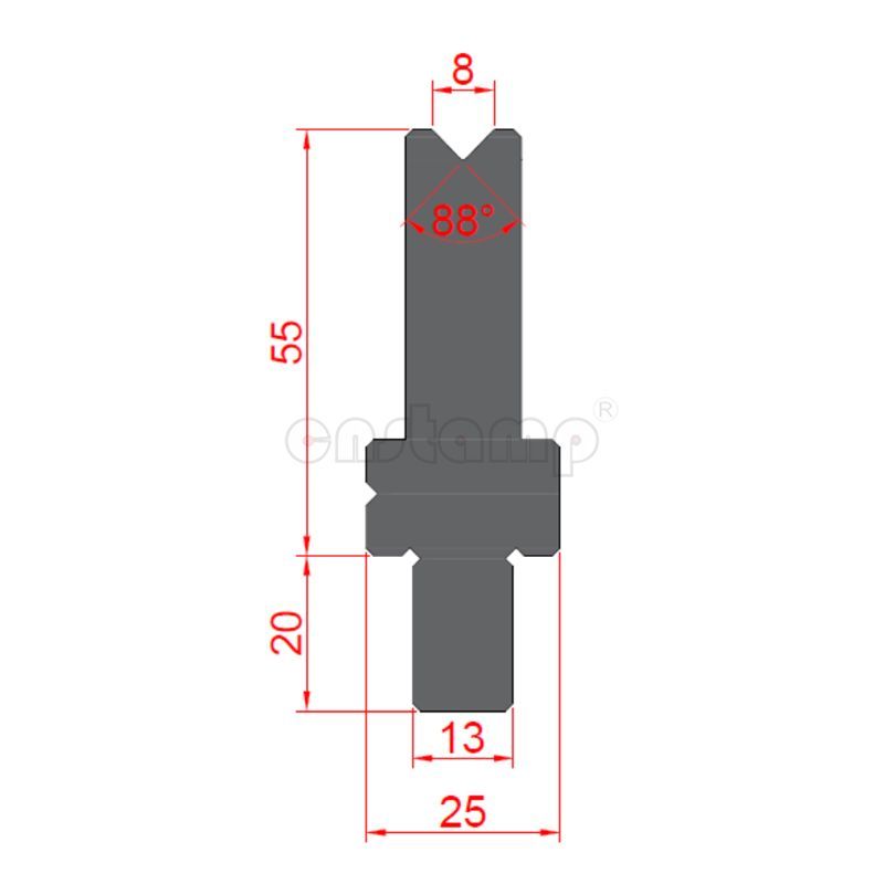BY881V02 Bystronic Style Press Brake Tooling-Dies/Lower Tools