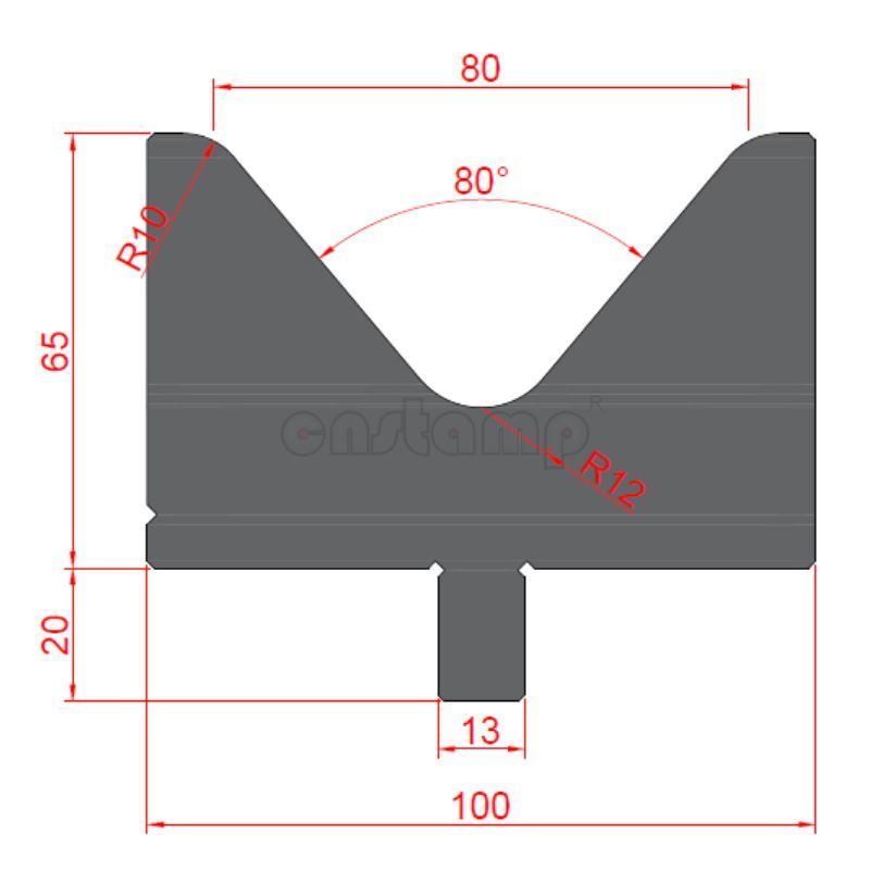 BY801V01 Bystronic Style Press Brake Tooling-Dies/Lower Tools