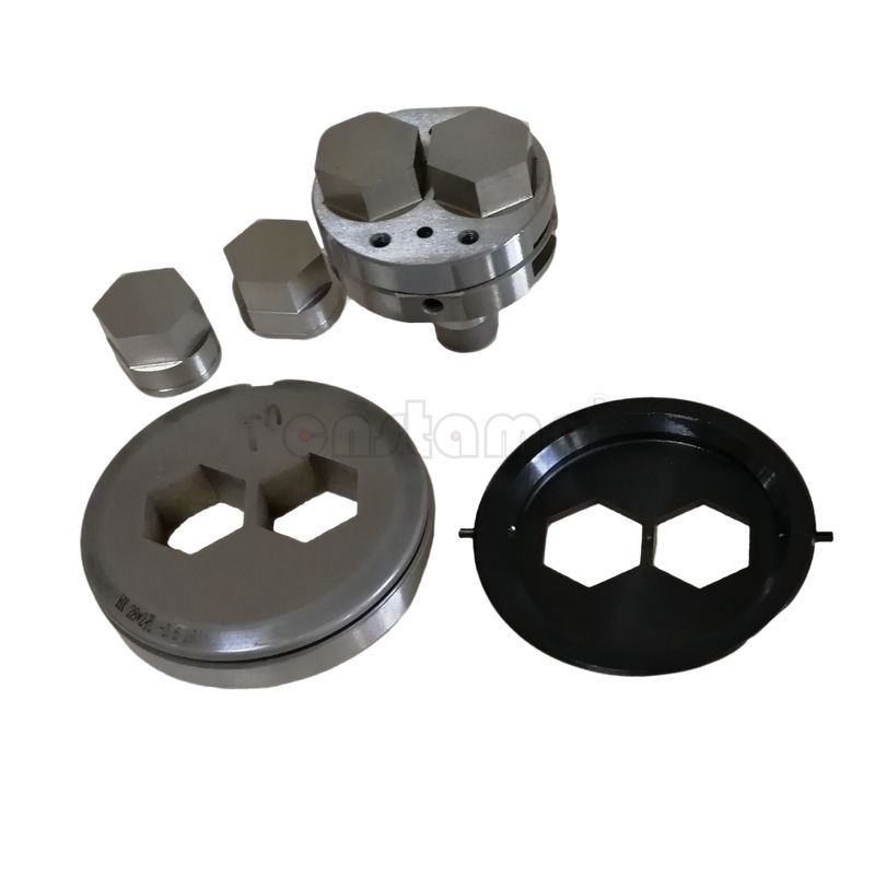 Trumpf style punch tool-Cluster tool Hexagon shape 2 pins