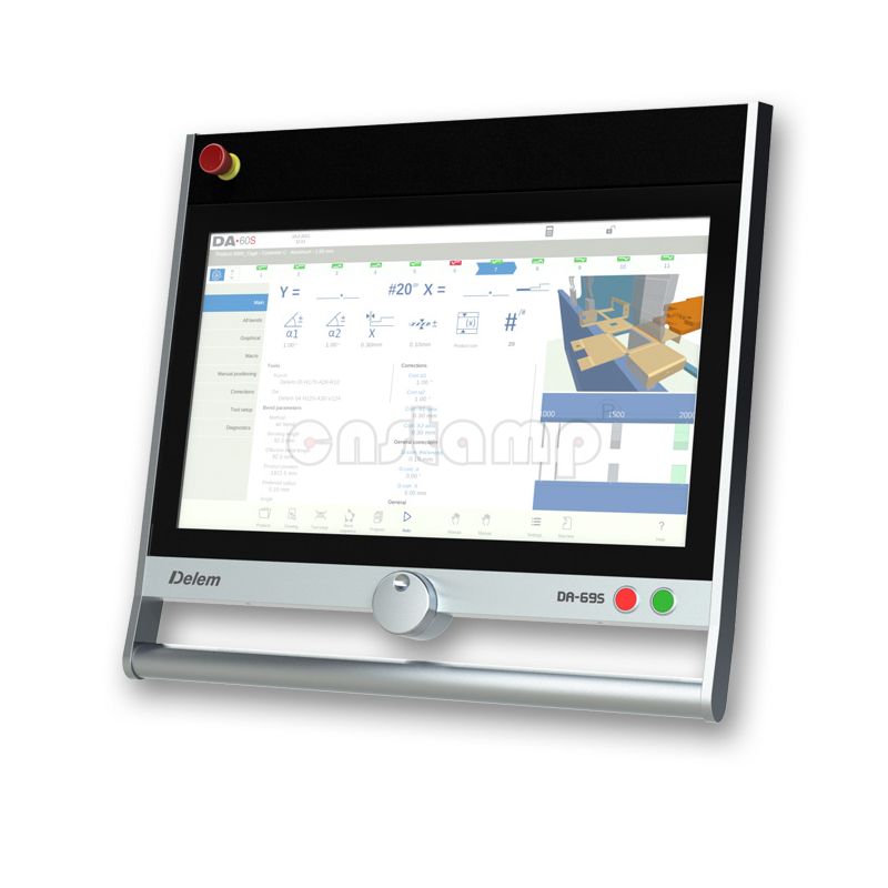 CNC Press brake 175t/4000mm Delem DA69T 8 1 Axes